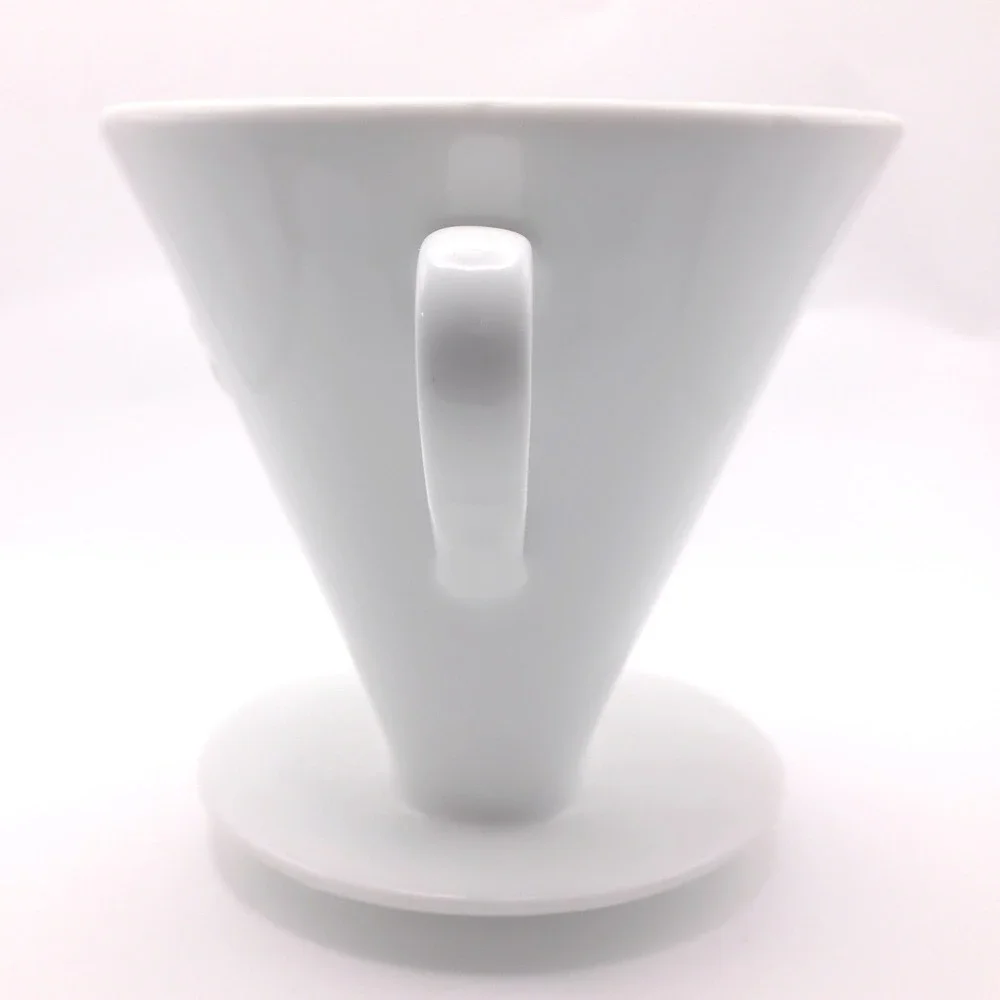 Melitta Coffee Dripper 103 White Ceramic Pour Over Brewer Cone Mint Condition